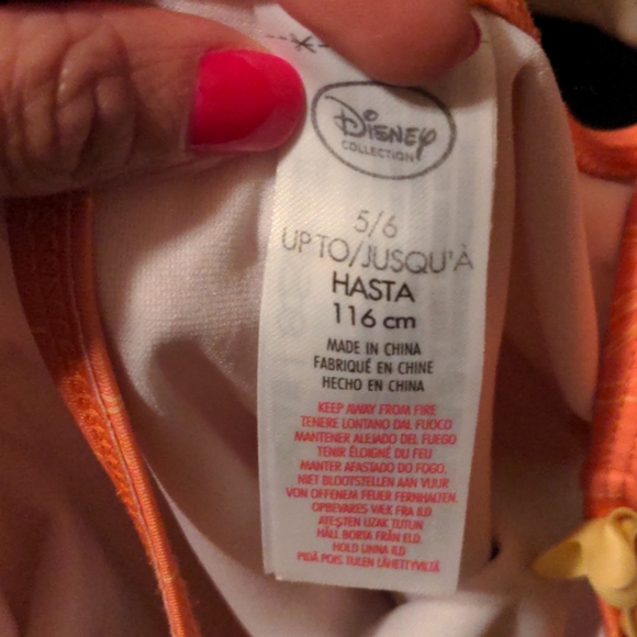 EUC Little Girls Moana Bathing Suit - Picture 2 of 3